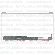 Матрица для ноутбука HP Pavilion G6-2205sr (1366x768 HD) TN, 40pin, Глянцевая