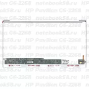 Матрица для ноутбука HP Pavilion G6-2268 (1366x768 HD) TN, 40pin, Глянцевая