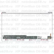 Матрица для ноутбука HP Pavilion G6-1063 (1366x768 HD) TN, 40pin, Глянцевая