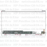 Матрица для ноутбука HP Pavilion G6-1c32nr (1366x768 HD) TN, 40pin, Глянцевая