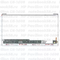 Матрица для ноутбука HP Pavilion G6-1d08 (1366x768 HD) TN, 40pin, Глянцевая
