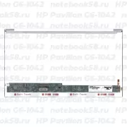 Матрица для ноутбука HP Pavilion G6-1042 (1366x768 HD) TN, 40pin, Глянцевая