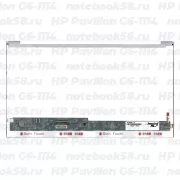 Матрица для ноутбука HP Pavilion G6-1114 (1366x768 HD) TN, 40pin, Глянцевая