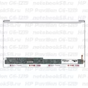 Матрица для ноутбука HP Pavilion G6-1219 (1366x768 HD) TN, 40pin, Глянцевая