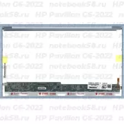 Матрица для ноутбука HP Pavilion G6-2022 (1366x768 HD) TN, 40pin, Глянцевая