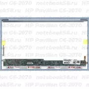 Матрица для ноутбука HP Pavilion G6-2070 (1366x768 HD) TN, 40pin, Глянцевая