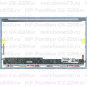 Матрица для ноутбука HP Pavilion G6-2206sr (1366x768 HD) TN, 40pin, Глянцевая