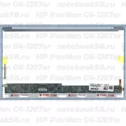 Матрица для ноутбука HP Pavilion G6-1207sr (1366x768 HD) TN, 40pin, Глянцевая