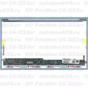 Матрица для ноутбука HP Pavilion G6-1232sr (1366x768 HD) TN, 40pin, Глянцевая
