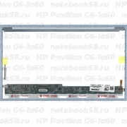 Матрица для ноутбука HP Pavilion G6-1a60 (1366x768 HD) TN, 40pin, Глянцевая