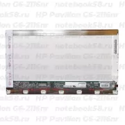 Матрица для ноутбука HP Pavilion G6-2116nr (1366x768 HD) TN, 40pin, Глянцевая