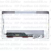 Матрица для ноутбука HP Pavilion G6-2206sr (1366x768 HD) TN, 40pin, Глянцевая