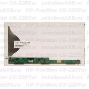 Матрица для ноутбука HP Pavilion G6-2207sr (1366x768 HD) TN, 40pin, Матовая