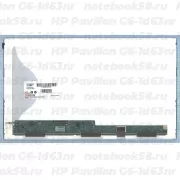 Матрица для ноутбука HP Pavilion G6-1d63nr (1366x768 HD) TN, 40pin, Матовая