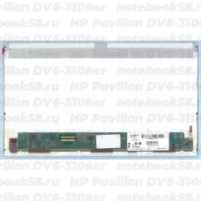 Матрица для ноутбука HP Pavilion DV6-3106er (1366x768 HD) TN, 40pin, Матовая