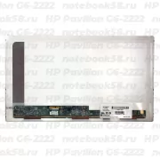 Матрица для ноутбука HP Pavilion G6-2222 (1366x768 HD) TN, 40pin, Матовая