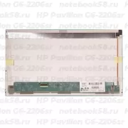 Матрица для ноутбука HP Pavilion G6-2206sr (1366x768 HD) TN, 40pin, Матовая