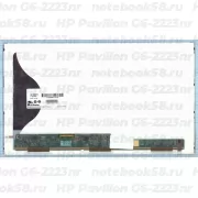 Матрица для ноутбука HP Pavilion G6-2223nr (1366x768 HD) TN, 40pin, Матовая