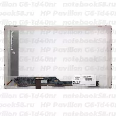 Матрица для ноутбука HP Pavilion G6-1d40nr (1366x768 HD) TN, 40pin, Матовая