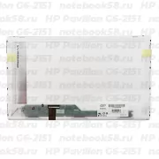 Матрица для ноутбука HP Pavilion G6-2151 (1366x768 HD) TN, 40pin, Матовая