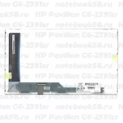 Матрица для ноутбука HP Pavilion G6-2391sr (1366x768 HD) TN, 40pin, Матовая