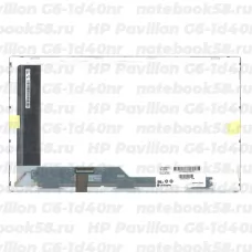 Матрица для ноутбука HP Pavilion G6-1d40nr (1366x768 HD) TN, 40pin, Матовая