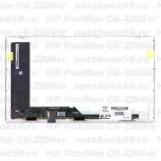 Матрица для ноутбука HP Pavilion G6-2206sr (1366x768 HD) TN, 40pin, Матовая