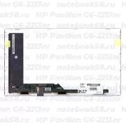 Матрица для ноутбука HP Pavilion G6-2213nr (1366x768 HD) TN, 40pin, Матовая