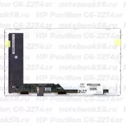 Матрица для ноутбука HP Pavilion G6-2274sr (1366x768 HD) TN, 40pin, Матовая