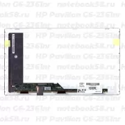 Матрица для ноутбука HP Pavilion G6-2361nr (1366x768 HD) TN, 40pin, Матовая