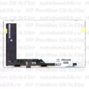 Матрица для ноутбука HP Pavilion G6-1c51nr (1366x768 HD) TN, 40pin, Матовая