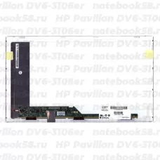 Матрица для ноутбука HP Pavilion DV6-3106er (1366x768 HD) TN, 40pin, Матовая