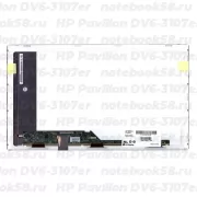 Матрица для ноутбука HP Pavilion DV6-3107er (1366x768 HD) TN, 40pin, Матовая