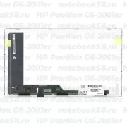 Матрица для ноутбука HP Pavilion G6-2001er (1366x768 HD) TN, 40pin, Глянцевая