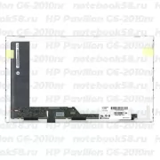 Матрица для ноутбука HP Pavilion G6-2010nr (1366x768 HD) TN, 40pin, Глянцевая