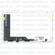 Матрица для ноутбука HP Pavilion G6-2043 (1366x768 HD) TN, 40pin, Глянцевая