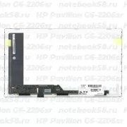 Матрица для ноутбука HP Pavilion G6-2206sr (1366x768 HD) TN, 40pin, Глянцевая