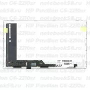 Матрица для ноутбука HP Pavilion G6-2210sr (1366x768 HD) TN, 40pin, Глянцевая