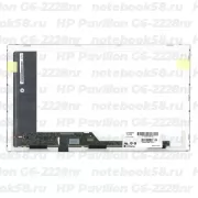 Матрица для ноутбука HP Pavilion G6-2228nr (1366x768 HD) TN, 40pin, Глянцевая