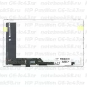 Матрица для ноутбука HP Pavilion G6-1c43nr (1366x768 HD) TN, 40pin, Глянцевая