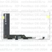 Матрица для ноутбука HP Pavilion G6-2024 (1366x768 HD) TN, 40pin, Матовая