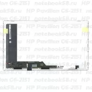 Матрица для ноутбука HP Pavilion G6-2151 (1366x768 HD) TN, 40pin, Матовая