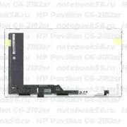 Матрица для ноутбука HP Pavilion G6-2182sr (1366x768 HD) TN, 40pin, Матовая