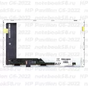 Матрица для ноутбука HP Pavilion G6-2022 (1366x768 HD) TN, 40pin, Матовая