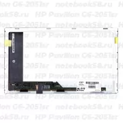 Матрица для ноутбука HP Pavilion G6-2051sr (1366x768 HD) TN, 40pin, Матовая