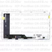 Матрица для ноутбука HP Pavilion G6-2320sr (1366x768 HD) TN, 40pin, Матовая