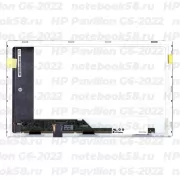 Матрица для ноутбука HP Pavilion G6-2022 (1366x768 HD) TN, 40pin, Матовая