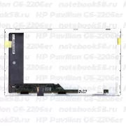 Матрица для ноутбука HP Pavilion G6-2206er (1366x768 HD) TN, 40pin, Матовая