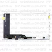 Матрица для ноутбука HP Pavilion G6-2212 (1366x768 HD) TN, 40pin, Матовая