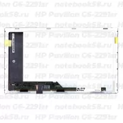 Матрица для ноутбука HP Pavilion G6-2291sr (1366x768 HD) TN, 40pin, Матовая